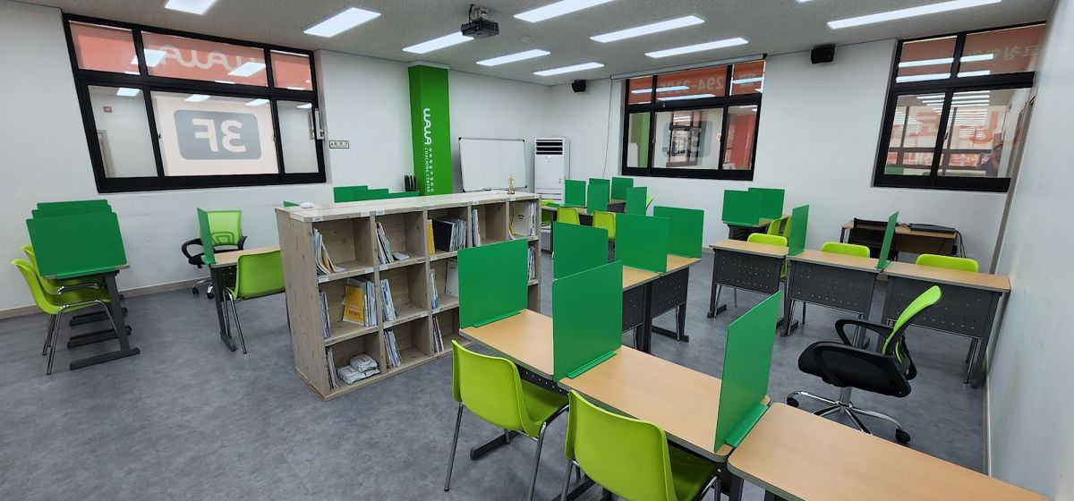 오름클래스 수월동 학원 내부