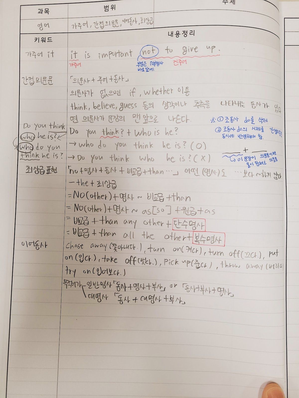 오름클래스 노형동 학원 내부